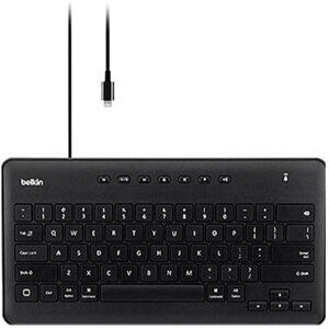 Belkin Wired Keyboard for iPad lightning Full-Size Keys no battery needed B2B124